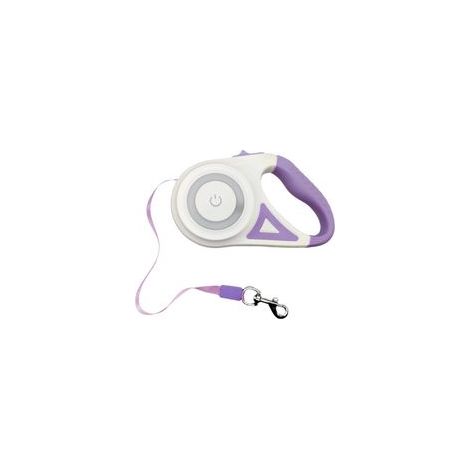 Einziehbare Hundeleine – Automatisches Gehgeschirr – Ausziehbare Leine mit LED-Taschenlampe für alle Hunderassen, 5M (1/5)