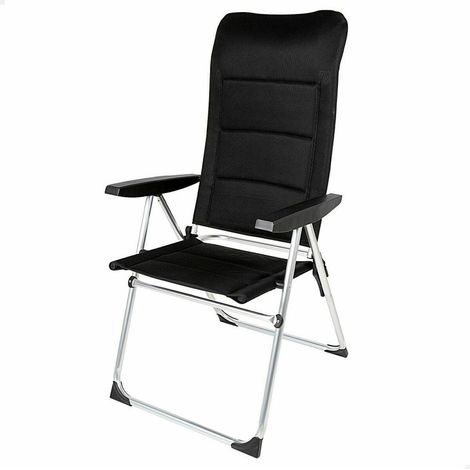 Sedia Pieghevole Aktive Nera Comfort Esterno Alluminio