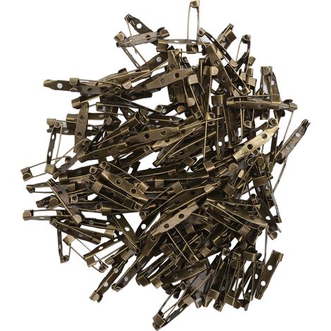 200 Épingles de sûreté en alliage rétro pour couture, créations DIY et accessoires de mode, longueur 2.5cm (1/5)