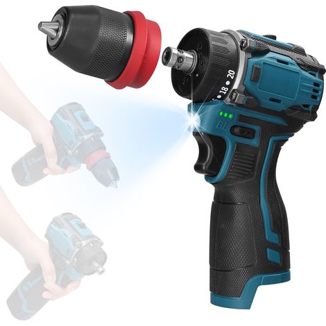 Perceuse visseuse sans fil 18V 2en1 moteur brushless 45Nm (1/5)