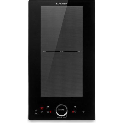 Klarstein Delicatessa Slim Domino Cocina de inducción 3500W Temporizador Negro