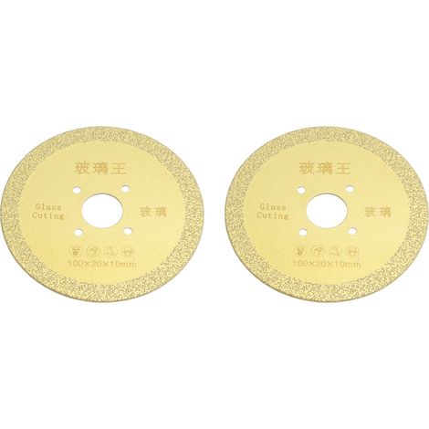 lames de scie diamantées céramiques de 100 mm pour meuleuse d'angle, pour découpe de porcelaine, 100 x 10 mm / 3,9 x 0,4 po (1/5)