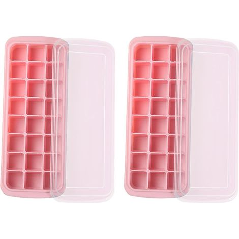 Eiswürfelform – Flexible Silikonform für essbares Eis – Für Cocktails, Eiskaffee und Eistee – 2er-Set (1/5)