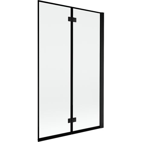 Mexen Mist paroi de douche 2 portes droite 110 x 150 cm, cadre noir, noir - 8A9-110-002-70-70-P (1/5)
