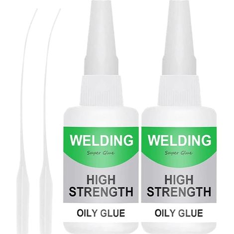 2 Pièces Colle Huileuse À Haute Résistance Pour Le Soudage Welding High-Strength Oily Glue Universelle Imperméable Pour Bois Plastique Céramique Métal (1/5)