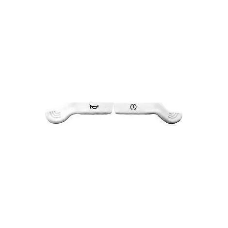 Convient pour interrupteur de temporisation de klaxon de moto, bouton de temporisation de klaxon de moto, démarrage sécurisé, empêche les démarrages accidentels, blanc. (1/5)