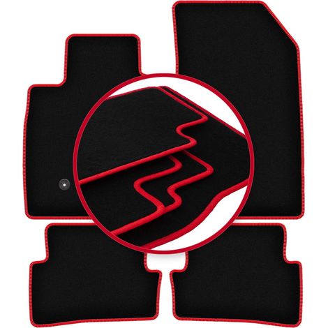 Tapis de voiture CARLUX-ROUGE pour : Renault Clio III grandtour, break, berline (2005-2012) (1/5)