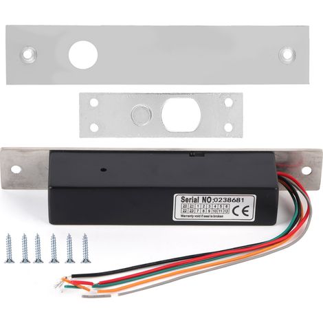Prise de serrure de porte à boulon électrique DC12v, contrôle d'accès à Induction magnétique
