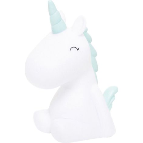 Veilleuse Licorne LED - Crinière bleue (1/4)