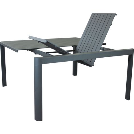LARS - tavolo da giardino in alluminio allungabile 100/150 x 150 cm