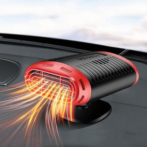 Chauffage électrique portable 850 W pour voiture, 12 V CC, avec ventilateur, désembueur et dégivrage. (1/5)