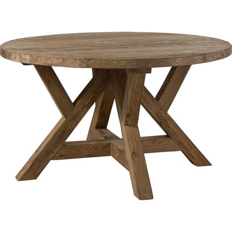 Esstisch rund Teak 140x140x78 natur unbehandelt BASSANO 181