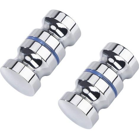 Lot de 2 poignées de porte de douche - 30 mm Convient pour salle de bain, cuisine et bureau (1/4)