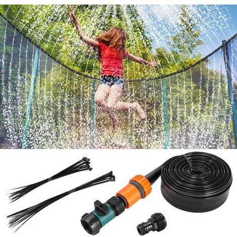 Trampolin-Sprinkler – 12 m langer Gartenschlauch – für Kinderwasserparks, Gärten und Terrassen – 1 Stück (1/5)