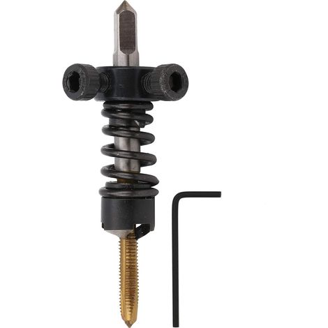 High-speed steel tapping chamfer/straight flute screw tap for lathe/5-in-1 chamfering tool for aluminum/copper/steel/iron/HSS material,  M3x0.5 (1/5)