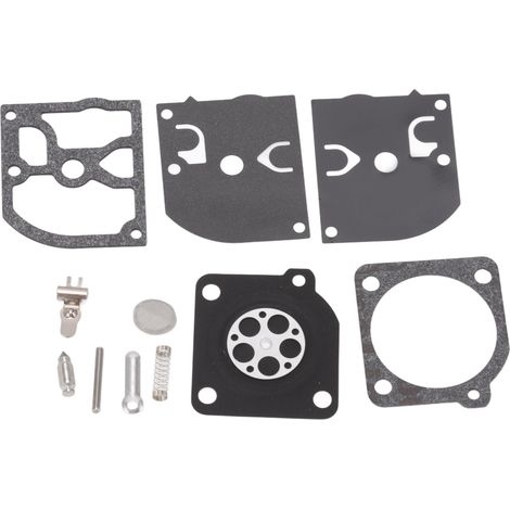 Kit de membrane de carburateur (joint métallique et papier) pour tronçonneuses Zama RB72, Stihl MS019 190T et Dolmar PS34 45 340