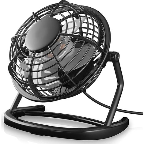 1 Ventilateur USB, Plastique Métal, Rotation Réglable, Compact Bureau Ordinateur (1/5)