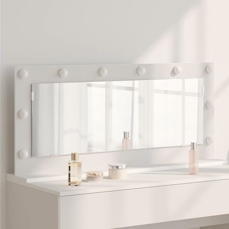 Miroir de vanité avec des lumières à LED-Miroir de maquillage avec LED Blanc 100 x 45 x 18 cm 887342 (1/5)