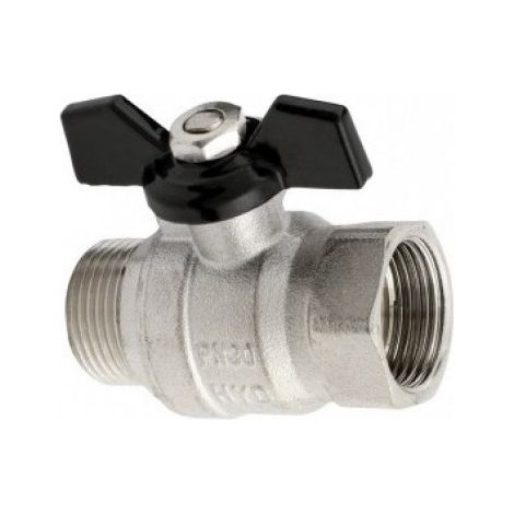 Vanne à boisseau Hydroland zkw-20-wn-m-h-tytan 30 bar 120°C (1/2)
