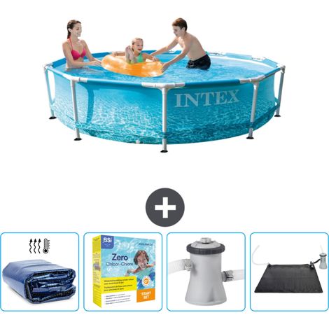 Piscine Intex Cadre Rond - 305 x 76 cm - Inclus Accessoire CB11 (1/5)