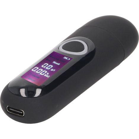 Testeur d'alcool portable à capteur semi-conducteur haute sensibilité avec câble USB (1/5)