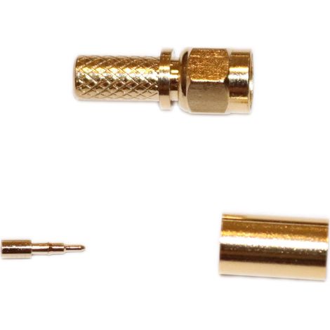 SMA-M-Stecker auf H155 gecrimpt