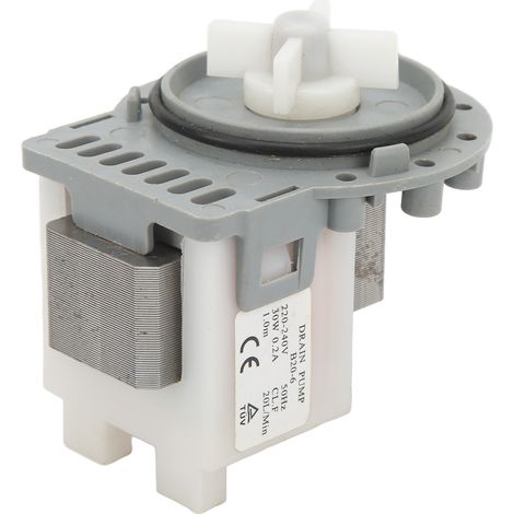 Pompe de vidange pour lave-linge 30 W 20 L/min haute efficacité, 220-240 V CA (1/5)