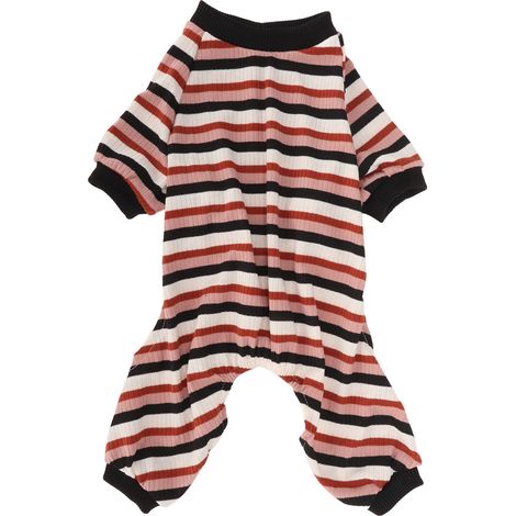 Pyjama rayé pour chien, classique, léger, chaud, confortable, extensible, combinaison pour le printemps, taille XS
