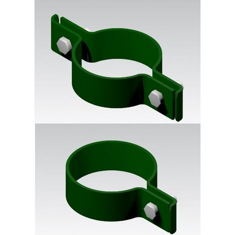 Piastra a Collare in Acciaio per Palo Tubolare Tondo 48 mm (1/3)