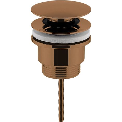Universal Push Button Basin Waste - Brushed Bronze