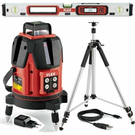 Flex Laser Lineare ALC 8 + Supporto LKS100-300 5/8 + Livella Digitale ADL 60-P (497274)