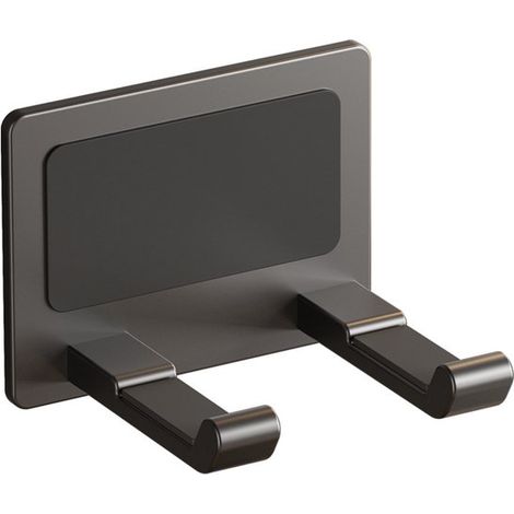 Soporte para secador de pelo de aluminio aeroespacial，soporte para secador de pelo sin necesidad de taladrar，soporte para secador de pelo (gris) (1/5)