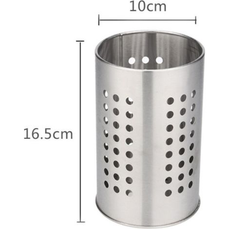 Porte lot de 2 acier inoxydable rond rangement plan travail (1/4)
