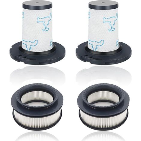 Filtre Aspirateur Réutilisable Compatibilité pour Rowenta X-Force Flex 11.60 12.60 14.60 15.60,Pièces de Rechange Filtre,2 Filtre Pré-Moteur + 2 Filtre Post-Moteur,Remplace ZR009007,ZR009008. (1/4)