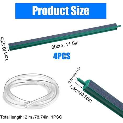 Diffuseur d'air pour aquarium Barre de pierre à air Bulleur pour bassin et aquarium Pompe à air Accessoire (1/5)
