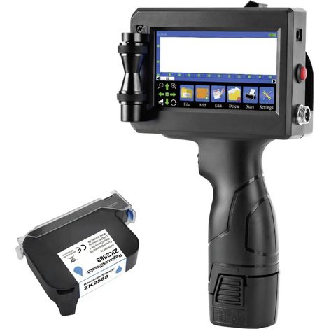 [NEUWERTIG] B-Ware Handheld Drucker Mobildrucker Renkforce Tintenstrahldrucker Schwarz Touchscreen