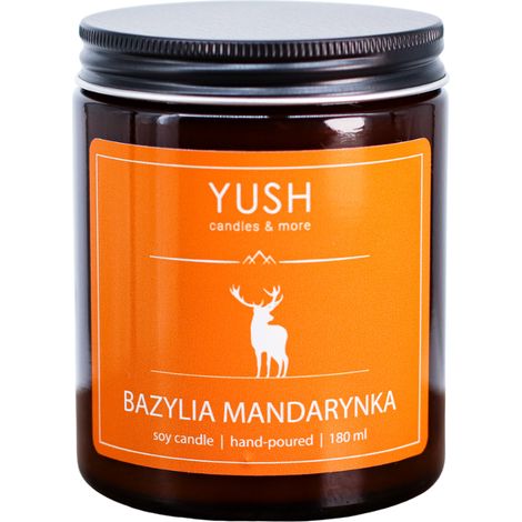 Candela di soia profumata al basilico e mandarino - Yush - 180 ml (1/5)