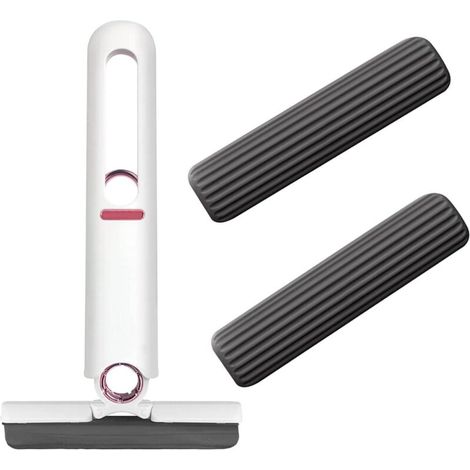 Balai éponge essoreur portable à 2 éponges, mini balai essoreur portable, pour comptoirs de cuisine (1/5)
