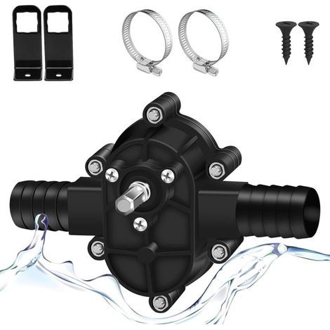 Mini Pompe De Forage Électrique Auto Amorcante Portable Pour Eau Avec Perceuse À Batterie (1/4)