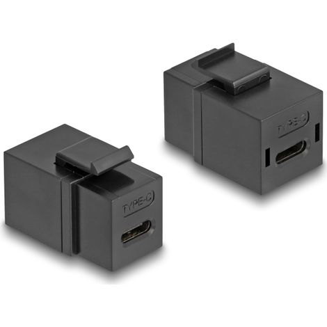 Delock MÃ³dulo Keystone USB 2.0 Type-Câ¢ hembra a hembra negro