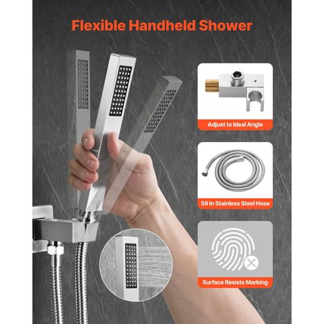 Ensemble de Robinetterie de Douche Encastrable Système de Douche (1/5)