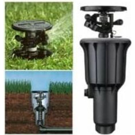 Arroseur à turbine 6 points souterrain – Rotation 360° – Performance optimale en eau dure – Bras oscillant pour arrosage efficace (1/5)