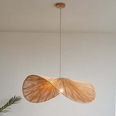 Handgefertigte Boho Hängelampe Modern, Pendelleuchte Dekorativ für Schlafzimmer Wohnzimmer Esszimmer, Warme Lichtstimmung