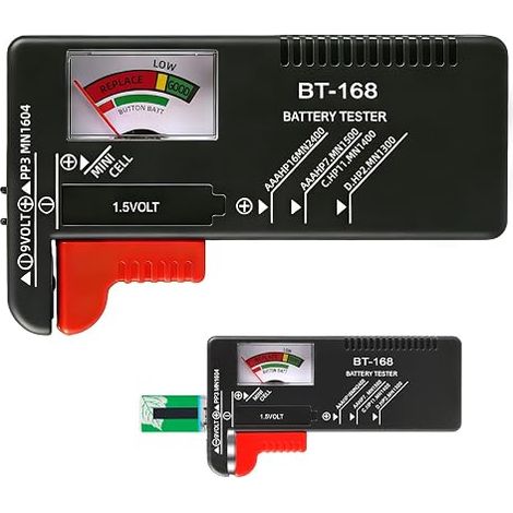 Testeur de Piles Universel, AA/AAA/C/D/9V/1.5V Pile Bouton Universelle (1/5)