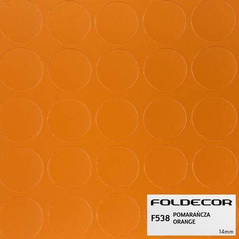 Bouchon autocollant fi14 orange (feuille de 25 pièces) (1/5)