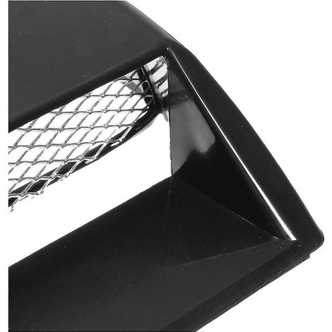 2x Cache-prise d'air décoratif noir universel pour capot de voiture (1/5)