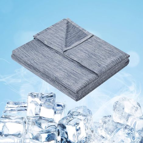 WOLTU Manta Verano Microfibre Manta de Enfriamiento ARC-Chill Q-MAX0.45 Manta Suave y Transpirable de para Cama Sofá Refrigeración Automático Manta de 220x240 cm Azul (1/5)