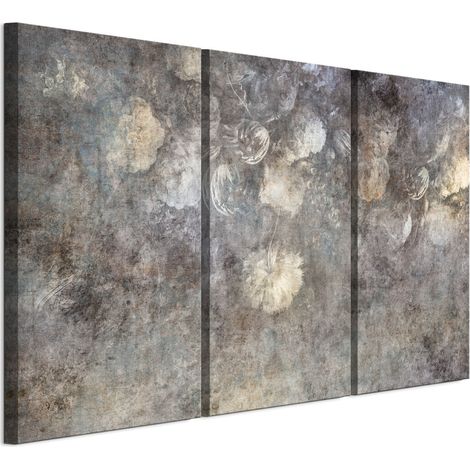 Tableau sur toile italienne 90 x 60 cm, triptyque - style bohème - fleurs. Tableau sur toile italienne 120 x 80 cm, triptyque - style bohème - fleurs. (1/5)