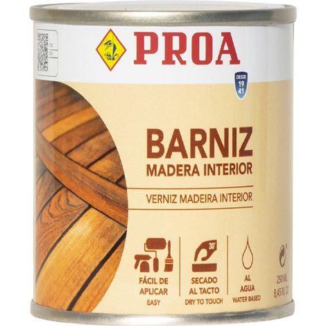 BARNIZ SATINADO AGUA INTERIOR, Caoba 0.75lts