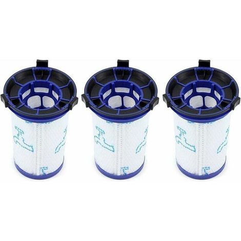 Paquete de 3 filtros de repuesto para aspiradoras inalámbricas Rowenta Air Force 360 / X-Pert Essential 260 RH9037 RH9038 RH9039 RH9051 RH9057 RH9079 RH9081 RH9086 (alternativa a ZR009001) - Crezuo